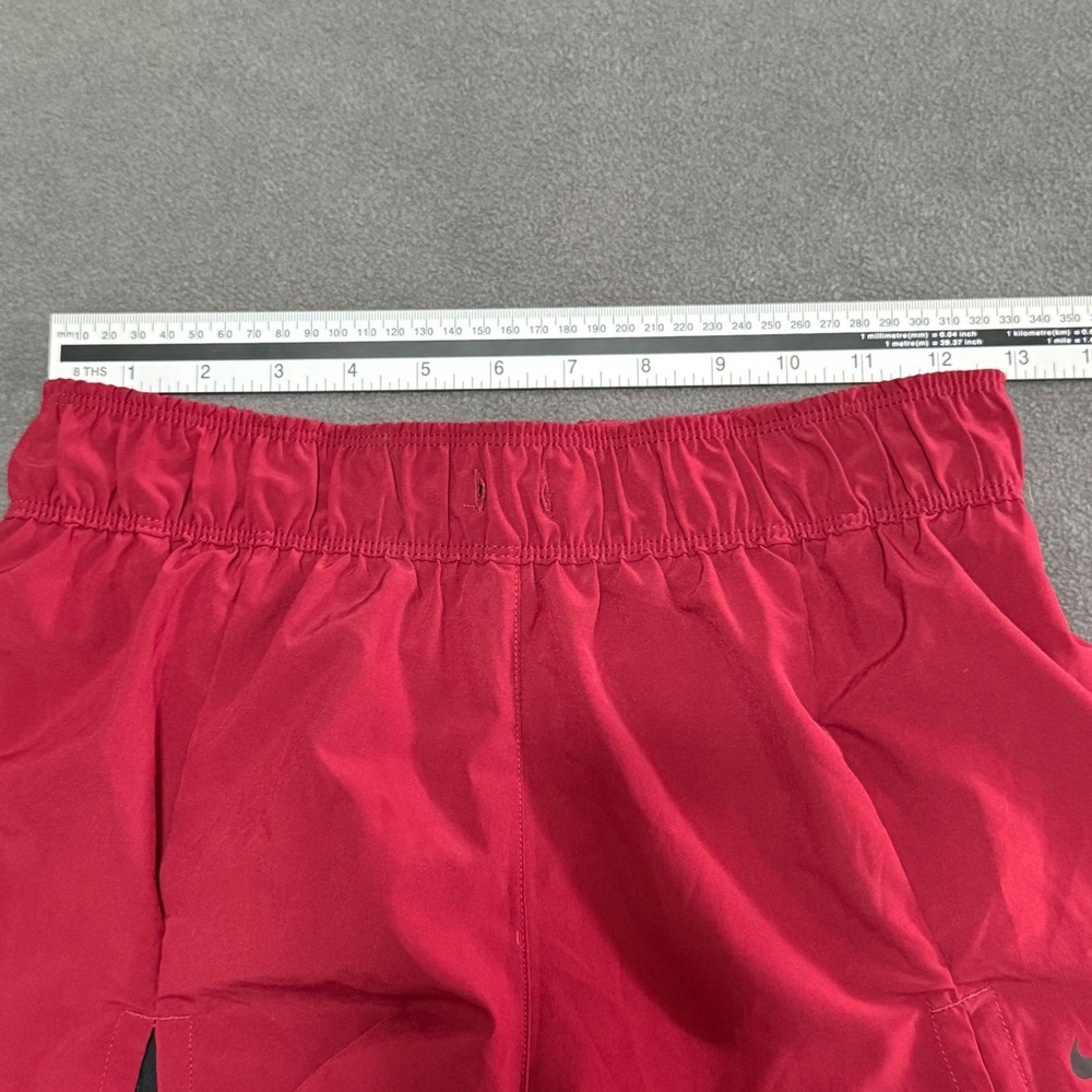 Nike Dark Red And Black Athletic Sporty Running Workout Shorts Size Small - Picture 4 of 5